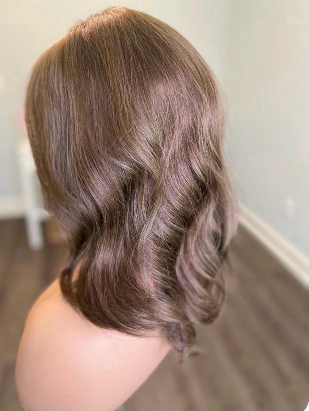 Toss Hair Collection Silk Topper- Light Brown Human Hair 6x7 Cap-17” Never Worn
